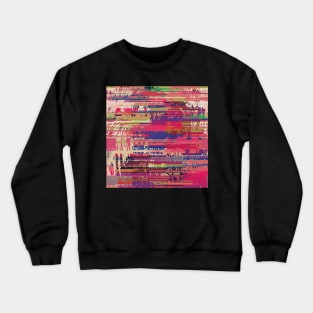 Pink Glitch Crewneck Sweatshirt